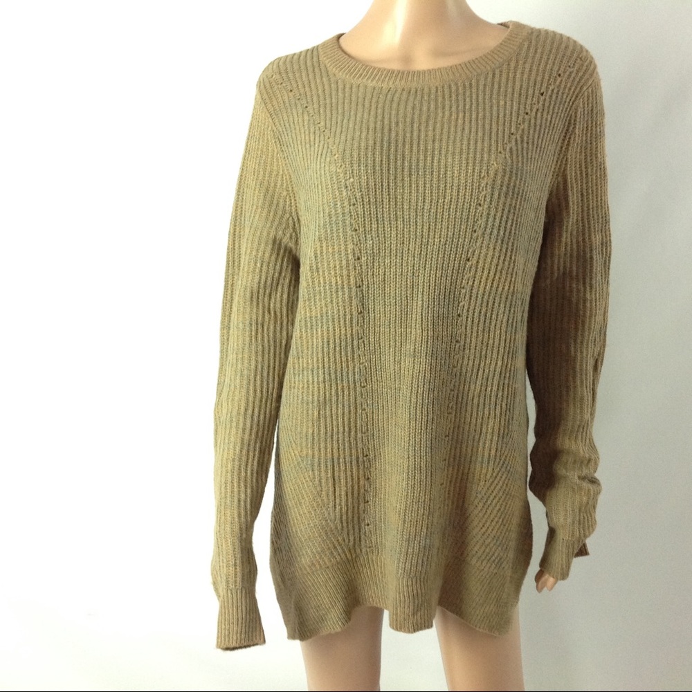 $195 New Shades of Blonde Sweater Size S Tan